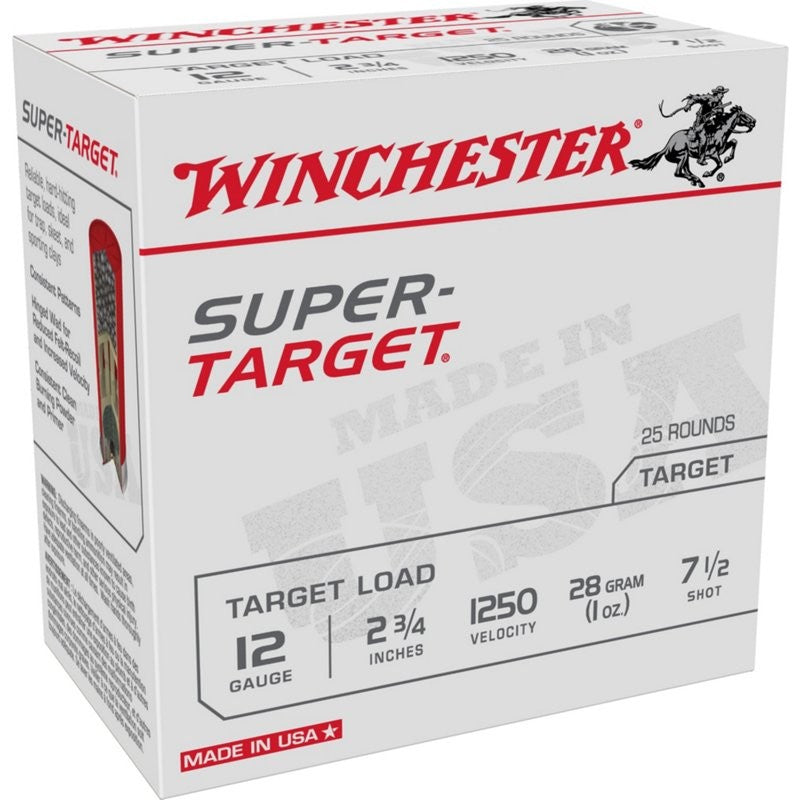 Winchester Target Load 12ga 2.75 in Ls #7.5 1250fps 25bx - 12 Gauge 2-3/4" 1oz 1250fps #7.5 25/Box - Apex Firearms and Defence