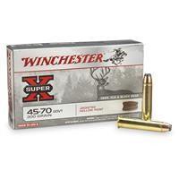 Winchester SUPER-X RIFLE .45-70 Government 300 Grain Jacketed Hollow Point Brass Cased Centerfire Rifle Ammo 20 Rounds X4570H - Apex Firearms and Defence