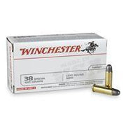 Winchester USA Handgun .38 Special 150 Grain Lead Round Nose Centerfire Pistol Ammo 50 Rounds - Apex Firearms and Defence