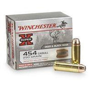 Winchester SUPER-X HANDGUN .454 Casull 250 Grain Jacketed Hollow Point Centerfire Pistol Ammo 20 Rounds X454C3 - Apex Firearms and Defence
