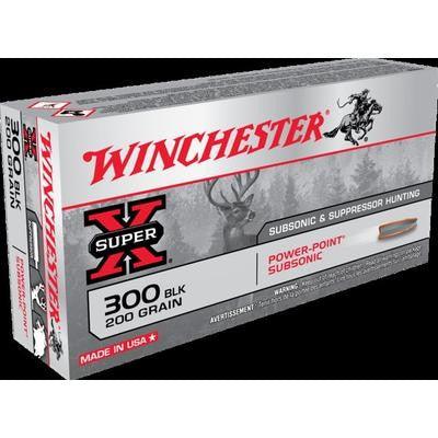 Winchester Super X Subsonic Expanding .300 AAC Blackout 200 Grain Copper Plated Hollow Point Centerfire Rifle - Apex Firearms and Defence