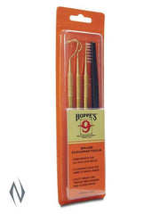 HOPPES GUN CLEANING PICKS BRASS & BRUSH SET - Apex Firearms and Defence
