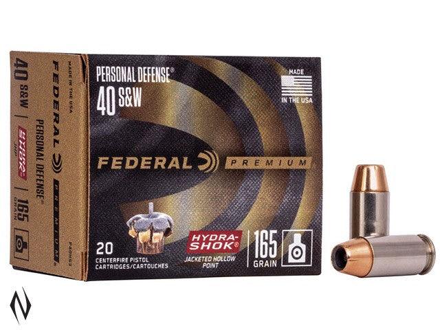 FEDERAL 40 S&W 165GR HYDRA-SHOK PD - Apex Firearms and Defence