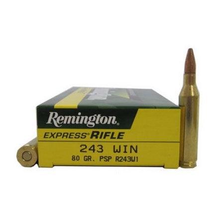 Remington, .243 Win., PSP, 80 Grain, 20 Rounds - Apex Firearms and Defence