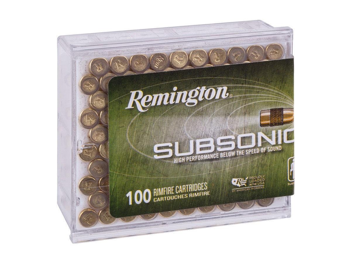 Remington .22 LR Subsonic Copper Plated Hollow Point, 40gr, 100ct - Apex Firearms and Defence