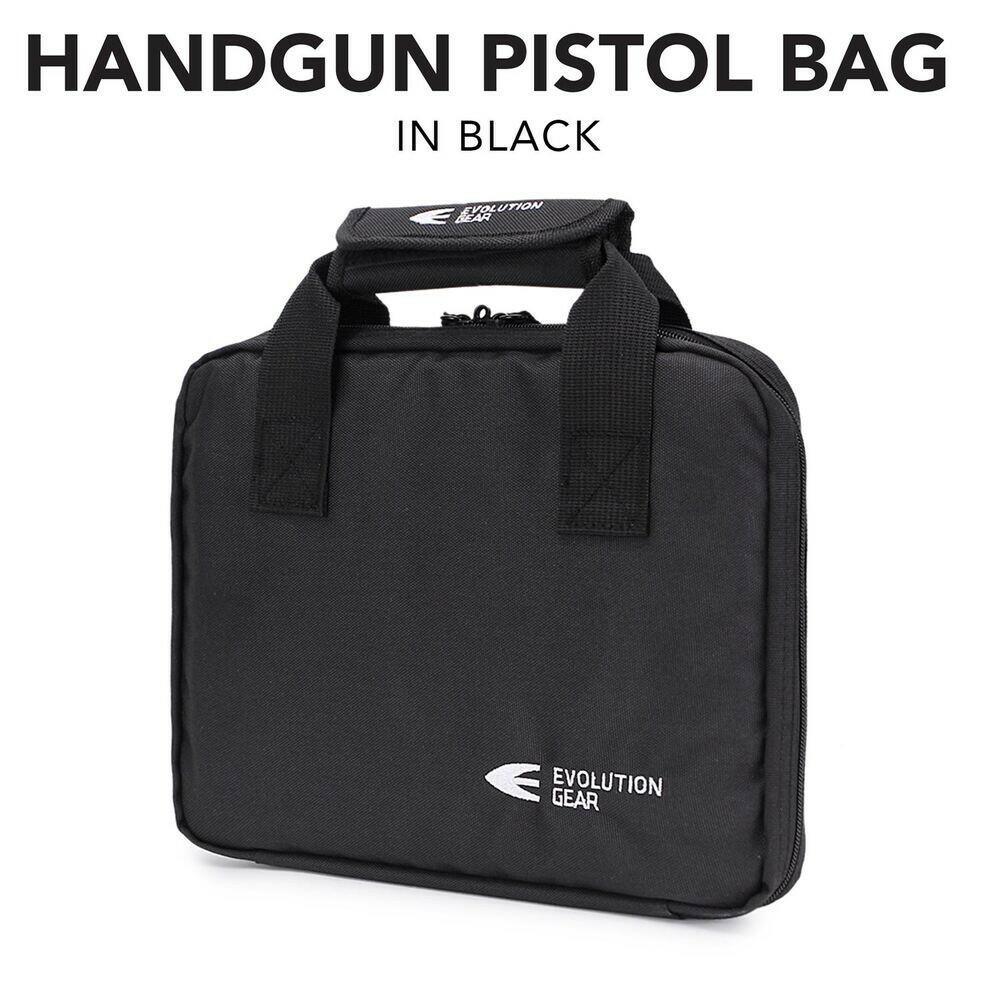 Handgun Pistol Bag Soft Case with 5 Magazine Slots - Black - Apex Firearms and Defence