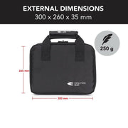 Handgun Pistol Bag Soft Case with 5 Magazine Slots - Black - Apex Firearms and Defence