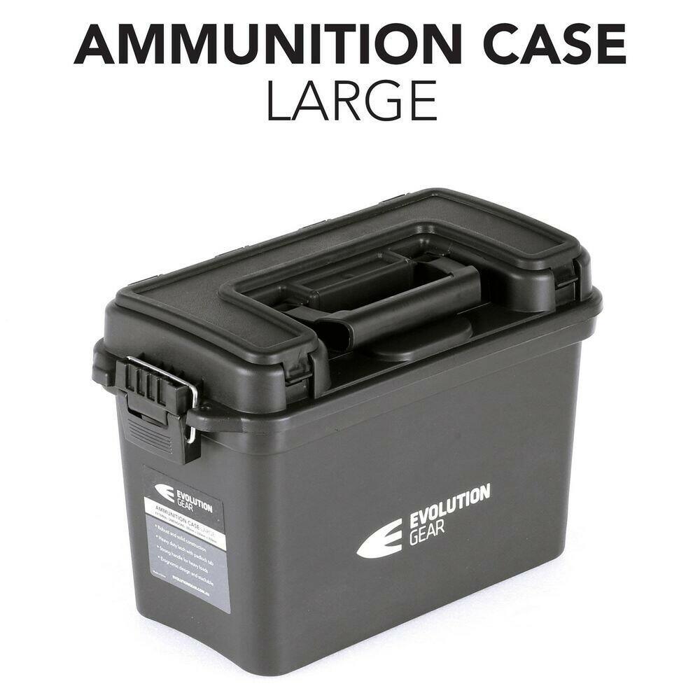Large Ammunition Case Weatherproof Ammo Box / Dry Box in Black - Apex Firearms and Defence