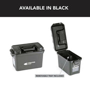 Large Ammunition Case Weatherproof Ammo Box / Dry Box in Black - Apex Firearms and Defence