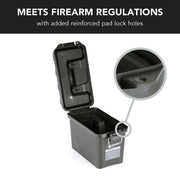 Large Ammunition Case Weatherproof Ammo Box / Dry Box in Black - Apex Firearms and Defence
