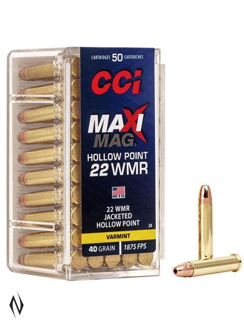 CCI 22WMR MAXI MAG 40GR JHP 1875FPS - Apex Firearms and Defence