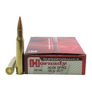 Hornady Superformance .30-06 Springfield 180 Grain Super Shock Tip Brass Cased Centerfire Rifle Ammo 20 Rounds 81183 - Apex Firearms and Defence