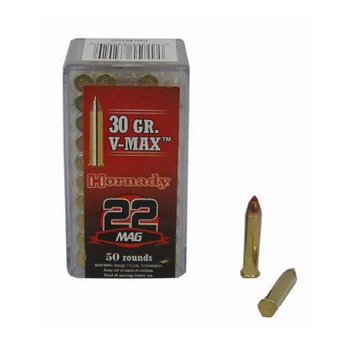 Hornady Varmint Express V-Max Rimfire Ammunition 22 MAG 30 GR. 50 Round Box - Apex Firearms and Defence