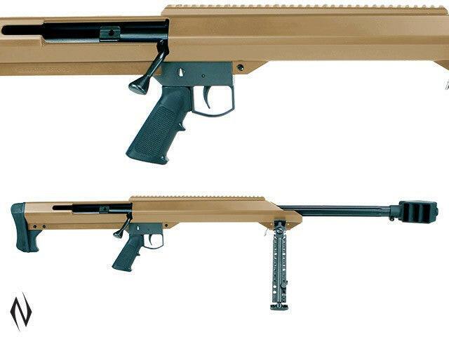BARRETT M99 50 BMG 29 FLUTED SINGLE SHOT FDE WITH BIPOD - Apex Firearms and Defence