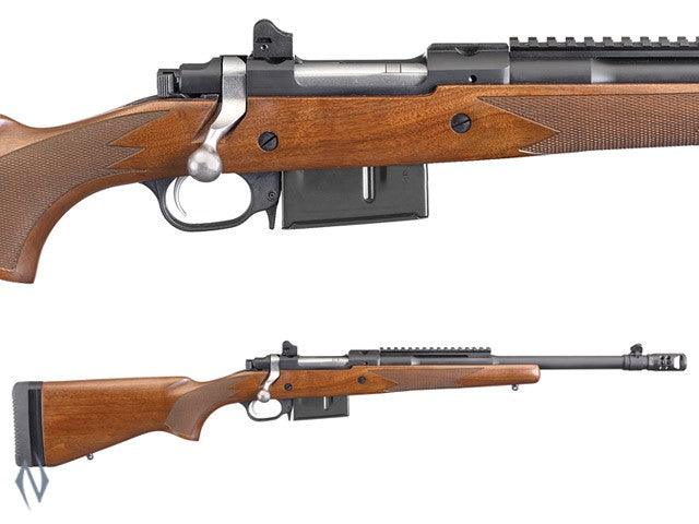 RUGER 77 GUNSITE SCOUT BLUE WALNUT 450 BUSHMASTER 16.5 BRAKE - Apex Firearms and Defence