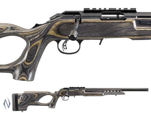 RUGER AMERICAN RIMFIRE 22LR LAMINATED THUMBHOLE TARGET BLUED - Apex Firearms and Defence