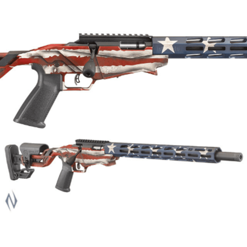 NSW RUGER PRECISION RIMFIRE RIFLE 22LR 18 10 SHOT USA FLAG PINNED - Apex Firearms and Defence