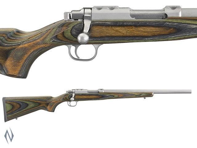 RUGER 77/17 17WSM STAINLESS VARMINT GREEN LAMINATE 18.5 - Apex Firearms and Defence