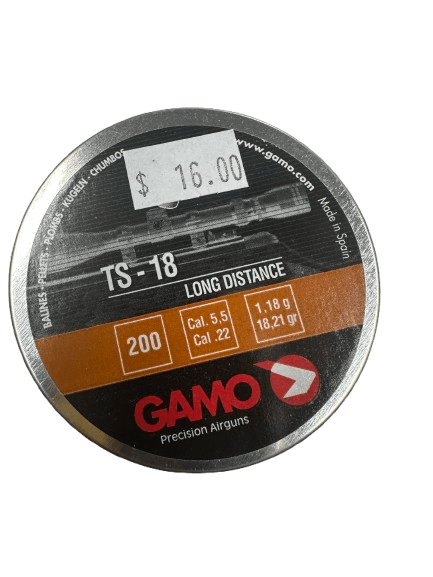 GAMO - TS-18 Long Range Pellets .22 (Tin 200) - Apex Firearms and Defence