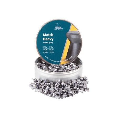 H&N Match Heavy .177 Cal, 8.18 Grains, 4.50mm, Wadcutter, 500ct 0.177 - Apex Firearms and Defence