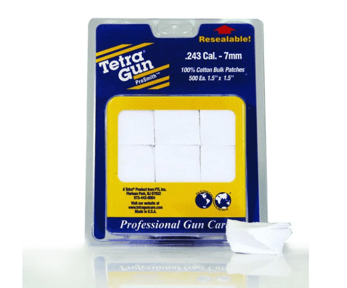 Tetra ProSmith Cleaning Patches .243-7MM (500) - Apex Firearms and Defence