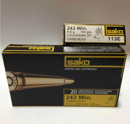 SAKO .243 100gr Soft Point 113E (20pk) - Apex Firearms and Defence
