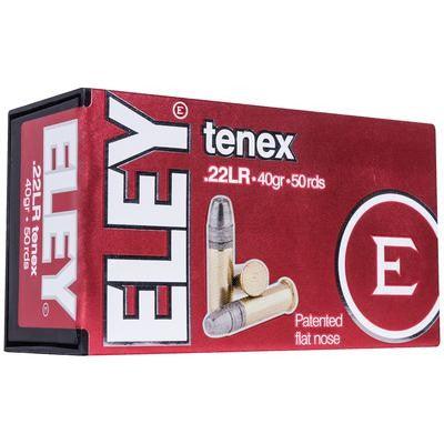 ELEY Tenex Flat Nose 22LR Rimfire Ammunition 50 Round Box - Apex Firearms and Defence