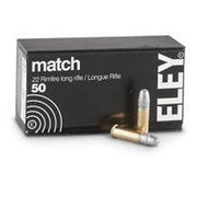 ELEY Match Flat Nose 22LR Rimfire Ammunition 50 Round Box - Apex Firearms and Defence