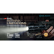 Olight Odin Rechargeable LED Flashlight Natural White 2000 Lumens Black FL-OL-ODIN-BK - Apex Firearms and Defence