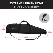 44" Rifle Soft Case Gun Bag with Thick Padding and 1680D Exterior - Apex Firearms and Defence