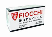 Fiocchi 22LR Subsonic LRN HP 38Gr - Apex Firearms and Defence