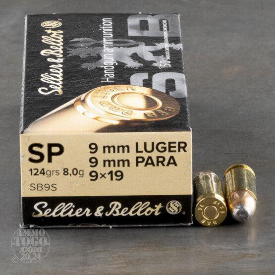 Sellier & Bellot 9mm Luger 124gr Soft Point - Apex Firearms and Defence