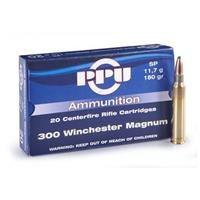 PPU, .300 Winchester Magnum, SP, 180 Grain, 20 Rounds - Apex Firearms and Defence