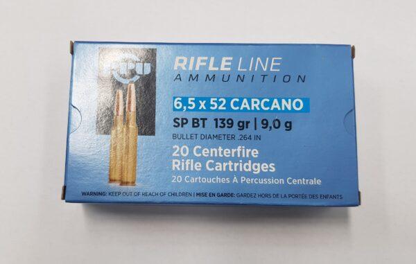 PPU 6.5×52 Carcarno 139Gr Soft Point Boat Tail 20Pk - Apex Firearms and Defence