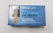 PPU 6.5×52 Carcarno 139Gr Soft Point Boat Tail 20Pk - Apex Firearms and Defence