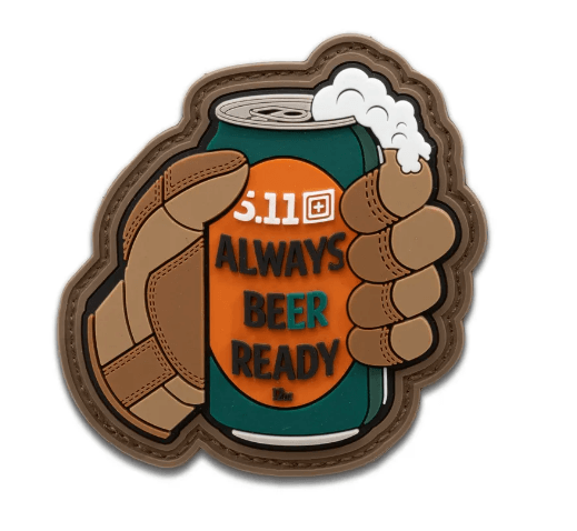 ALWAYS BEER READY PATCH - Style: 92358, Colour: BROWN, Size: 1 SZ - Apex Firearms and Defence