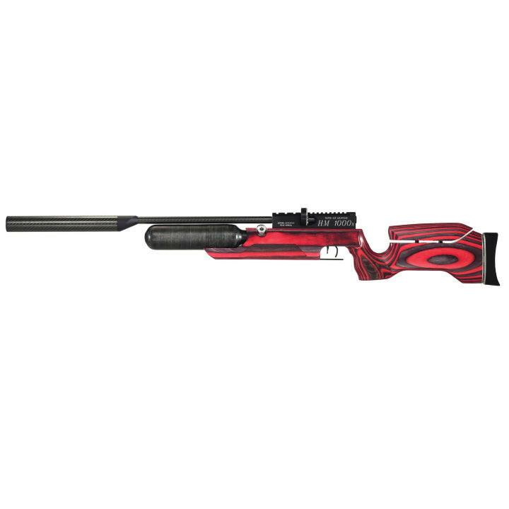 RAW HM1000X .25 cal with Red Laminate Right Hand Action Air Rifle - Apex Firearms and Defence