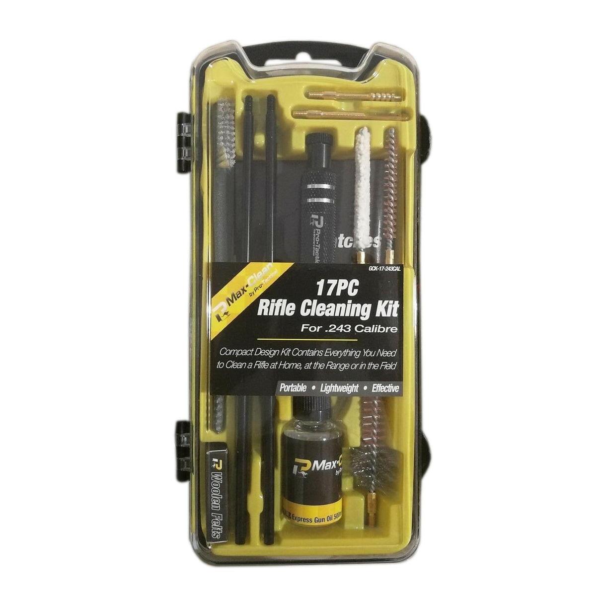 Deluxe 17pc Rifle Cleaning Kit .243 cal - Apex Firearms and Defence