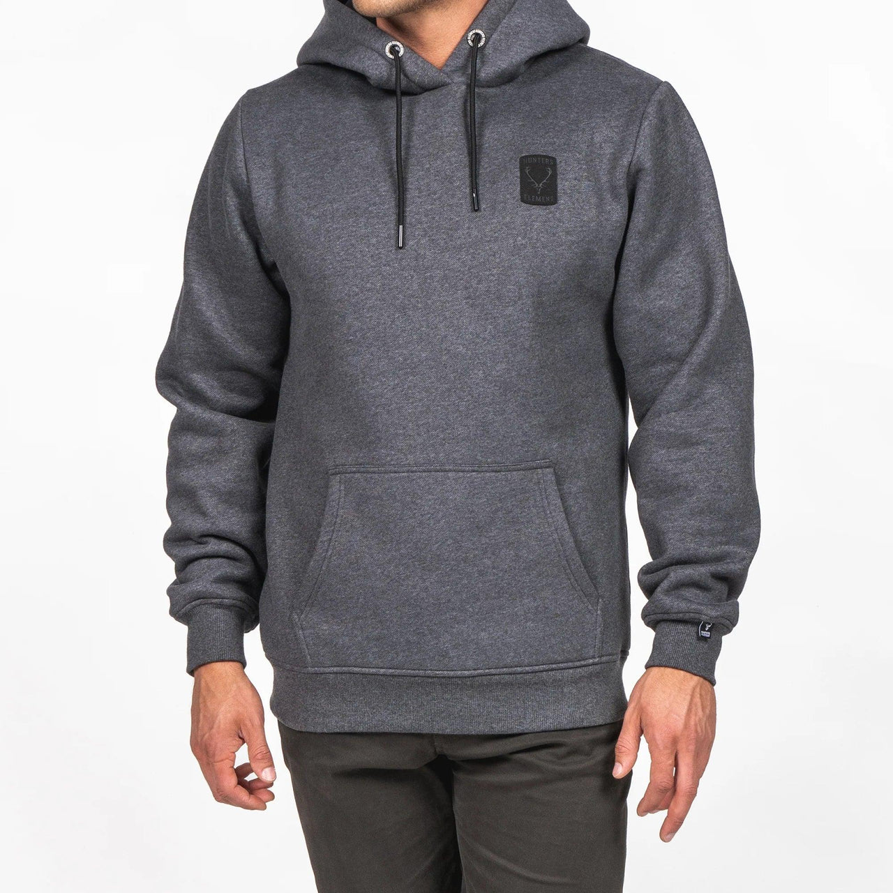 Stamp Hoodie - Grey Marle - Apex Firearms and Defence